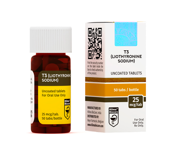 T3 (Liothyronine, Cytomel) 25mcg 100tabs