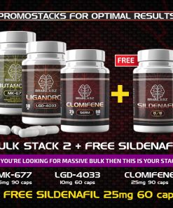 BULK Stack #2 (MK677 / LGD4033 / Clomifene) + FREE Sildenafil